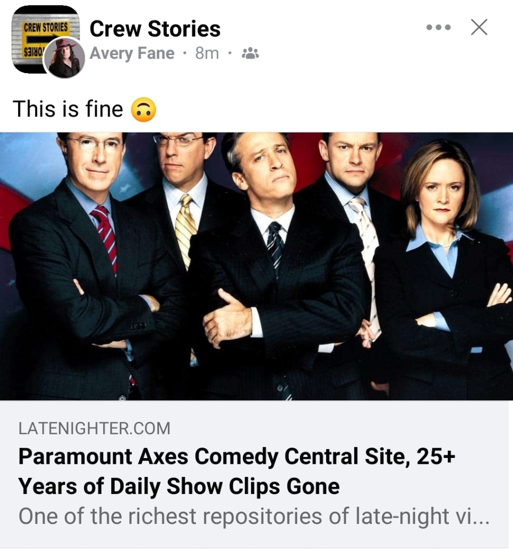 The disappearance of Comedy Central